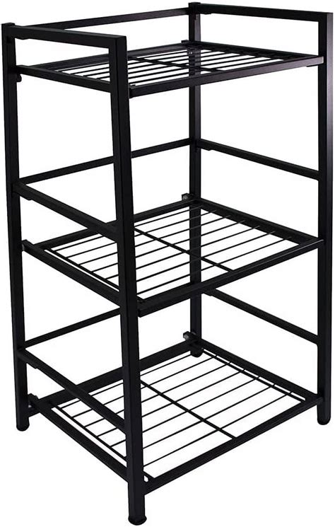 Folding Metal Bookcase Small Space Solution No Assembly 